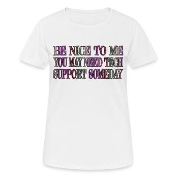 C Plus Plus Dayfathers Day Computer Programming - Women's Breathable T-Shirt - white - Front - AI Model Female 172 dark (172cm)