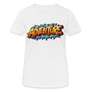 Aventure - T-shirt respirant Femme - blanc - Devant - AI Model Female 172 dark (172cm)