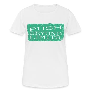 Conseils Citations d’endurance d’anniversaire - T-shirt respirant Femme - blanc - Devant - AI Model Female 172 dark (172cm)