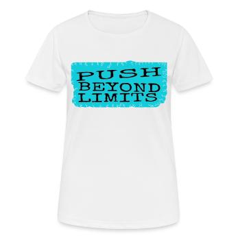 humour dictons style de vie endurance - T-shirt respirant Femme - blanc - Devant - AI Model Female 172 dark (172cm)