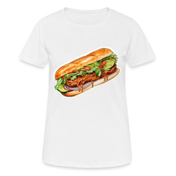 Banh Mi - Women's Breathable T-Shirt - white - Front - AI Model Female 172 dark (172cm)