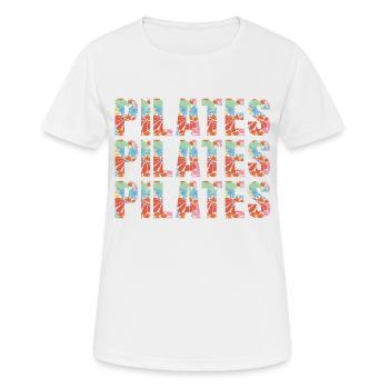 Pilates - Women's Breathable T-Shirt - white - Front - AI Model Female 172 dark (172cm)