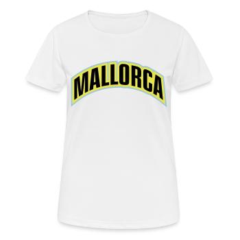 Mallorca Font - Women's Breathable T-Shirt - white - Front - AI Model Female 172 dark (172cm)
