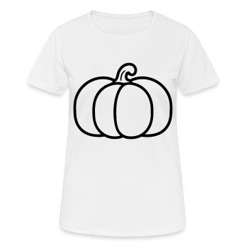 citrouille - T-shirt respirant Femme - blanc - Devant - AI Model Female 172 dark (172cm)