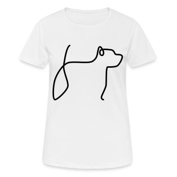 Terrier de Higland de l’Ouest - T-shirt respirant Femme - blanc - Devant - AI Model Female 172 dark (172cm)