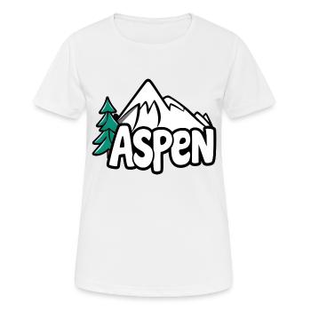 Aspen Colorado USA - Frauen T-Shirt atmungsaktiv - Weiß - Vorne - AI Model Female 172 dark (172cm)