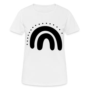 Arc en ciel - T-shirt respirant Femme - blanc - Devant - AI Model Female 172 dark (172cm)