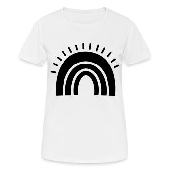 Arc en ciel - T-shirt respirant Femme - blanc - Devant - AI Model Female 172 dark (172cm)