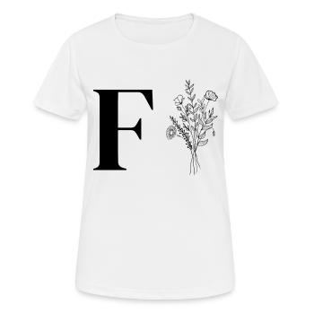 Minimalist flowers - Women's Breathable T-Shirt - white - Front - AI Model Female 172 dark (172cm)