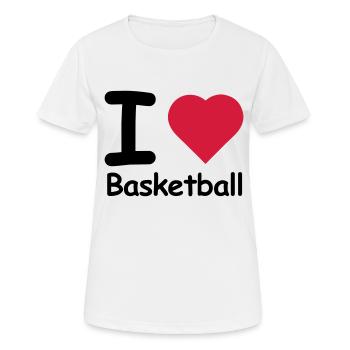 basket basket ball basketball - T-shirt respirant Femme - blanc - Devant - AI Model Female 172 dark (172cm)