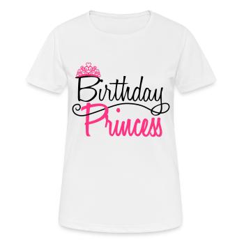 princess prinzessin krone koenigin girl maedchen p - Frauen T-Shirt atmungsaktiv - Weiß - Vorne - AI Model Female 172 dark (172cm)