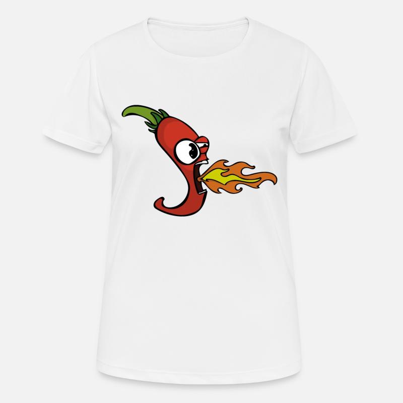 Hot Chilli - Women's Breathable T-Shirt - white