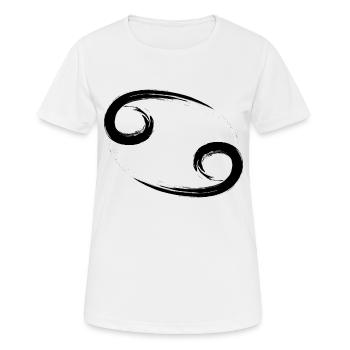 Krebs - Frauen T-Shirt atmungsaktiv - Weiß - Vorne - AI Model Female 172 dark (172cm)