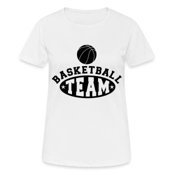 Basketball Team - Women's Breathable T-Shirt - white - Front - AI Model Female 172 dark (172cm)