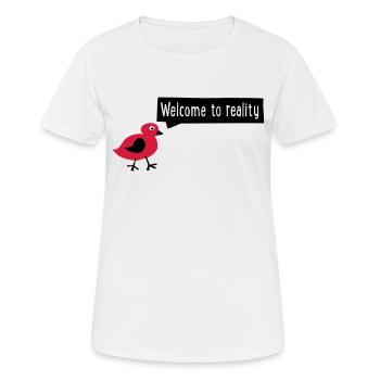 realité - T-shirt respirant Femme - blanc - Devant - AI Model Female 172 dark (172cm)