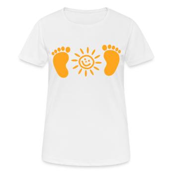Enfants enfants - T-shirt respirant Femme - blanc - Devant - AI Model Female 172 dark (172cm)