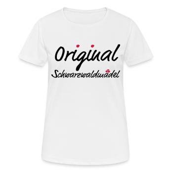 Original Schwarzwaldmädel - Frauen T-Shirt atmungsaktiv - Weiß - Vorne - AI Model Female 172 dark (172cm)