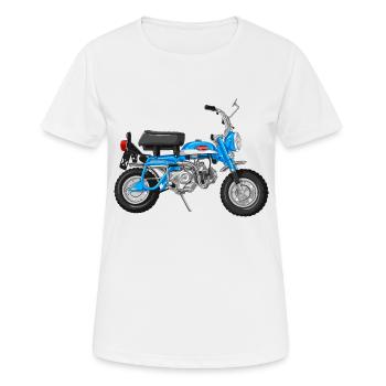 Monkey Z50A DE | candy sapphire blue - Women's Breathable T-Shirt - white - Front - AI Model Female 172 dark (172cm)