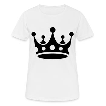 crown - Women's Breathable T-Shirt - white - Front - AI Model Female 172 dark (172cm)