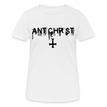 Antichrist - Lucifer - Frauen T-Shirt atmungsaktiv - Weiß - Vorne - AI Model Female 172 dark (172cm)