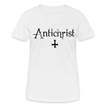 Antichrist - Lucifer - Frauen T-Shirt atmungsaktiv - Weiß - Vorne - AI Model Female 172 dark (172cm)