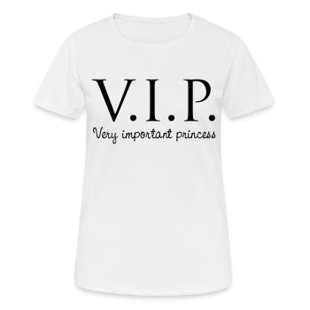 very important princess - Frauen T-Shirt atmungsaktiv - Weiß - Vorne - AI Model Female 172 dark (172cm)