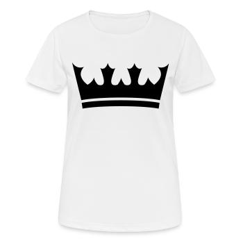 Krone - Frauen T-Shirt atmungsaktiv - Weiß - Vorne - AI Model Female 172 dark (172cm)