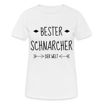 Ronfler / Ronfleur / Ronfleuse / Ronflement - T-shirt respirant Femme - blanc - Devant - AI Model Female 172 dark (172cm)