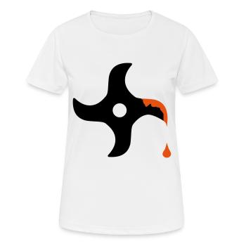 ninja - T-shirt respirant Femme - blanc - Devant - AI Model Female 172 dark (172cm)