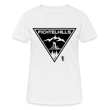 Fichtelgebirge MTB Schneeberg Upper Franconia - Women's Breathable T-Shirt - white - Front - AI Model Female 172 dark (172cm)