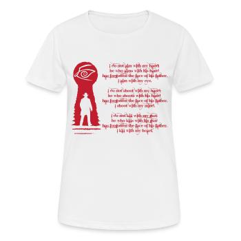 roland es song - Frauen T-Shirt atmungsaktiv - Weiß - Vorne - AI Model Female 172 dark (172cm)