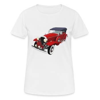 Oldtimer, Auto, Automobil - Frauen T-Shirt atmungsaktiv - Weiß - Vorne - AI Model Female 172 dark (172cm)