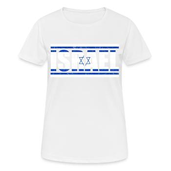 Israel - Frauen T-Shirt atmungsaktiv - Weiß - Vorne - AI Model Female 172 dark (172cm)