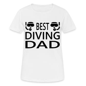 Diving Dive plonger - T-shirt respirant Femme - blanc - Devant - AI Model Female 172 dark (172cm)