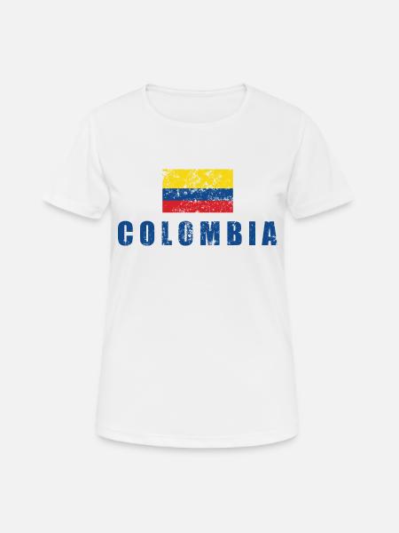 Colombia - Women's Breathable T-Shirt - white