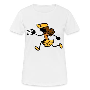 Facteur Facteur Courrier - T-shirt respirant Femme - blanc - Devant - AI Model Female 172 dark (172cm)
