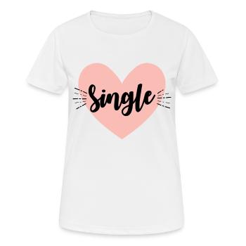 Single - Women's Breathable T-Shirt - white - Front - AI Model Female 172 dark (172cm)