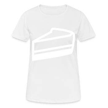 Cake cheesecake - Women's Breathable T-Shirt - white - Front - AI Model Female 172 dark (172cm)