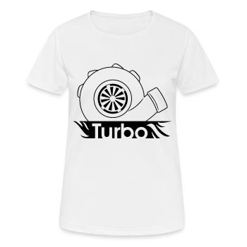 Turbo - T-shirt respirant Femme - blanc - Devant - AI Model Female 172 dark (172cm)