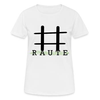 Hashtag - Frauen T-Shirt atmungsaktiv - Weiß - Vorne - AI Model Female 172 dark (172cm)