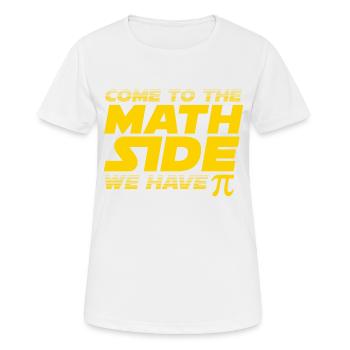 MATH SIDE - Women's Breathable T-Shirt - white - Front - AI Model Female 172 dark (172cm)