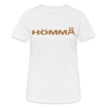 HÖMMA - Frauen T-Shirt atmungsaktiv - Weiß - Vorne - AI Model Female 172 dark (172cm)