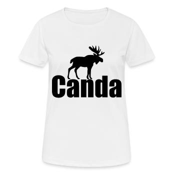 Canada - Women's Breathable T-Shirt - white - Front - AI Model Female 172 dark (172cm)