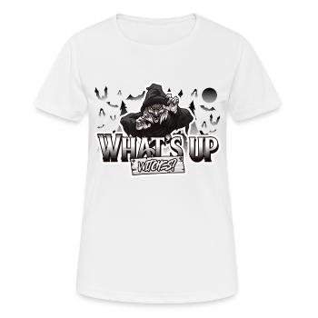 halloween Hexe mit lustigen Spruch - Frauen T-Shirt atmungsaktiv - Weiß - Vorne - AI Model Female 172 dark (172cm)