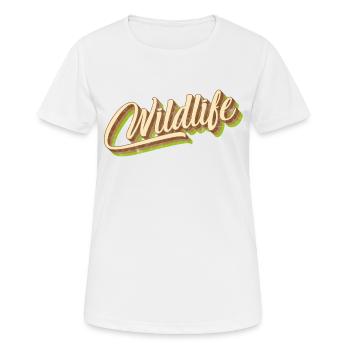 Faune - T-shirt respirant Femme - blanc - Devant - AI Model Female 172 dark (172cm)