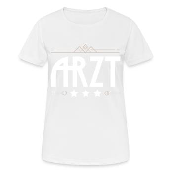 Arzt Beruf - Frauen T-Shirt atmungsaktiv - Weiß - Vorne - AI Model Female 172 dark (172cm)