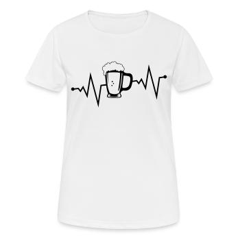 Beer Pulse - Women's Breathable T-Shirt - white - Front - AI Model Female 172 dark (172cm)