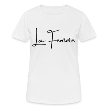 la femme - T-shirt respirant Femme - blanc - Devant - AI Model Female 172 dark (172cm)