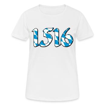 1516 Loi de pureté V2 - T-shirt respirant Femme - blanc - Devant - AI Model Female 172 dark (172cm)