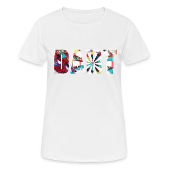 dart,graffiti,malerei,dartscheibe,darts - Frauen T-Shirt atmungsaktiv - Weiß - Vorne - AI Model Female 172 dark (172cm)